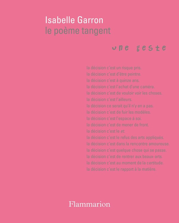 Couverture de Poème tangent de Isabelle Garron